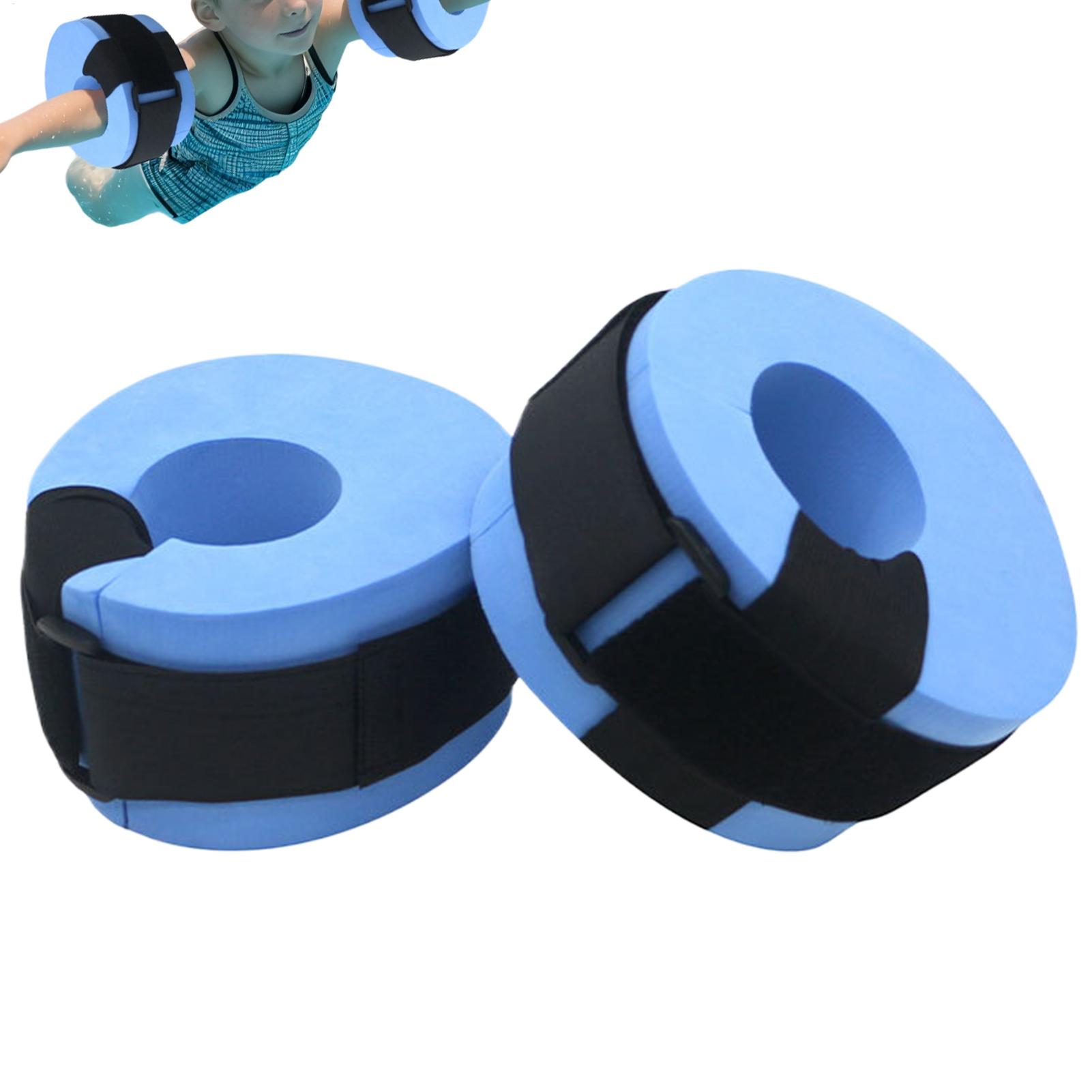Aquatic Sports For Kids - ห่วงยางโฟมสำหรับออกกำลังกายในน้ำ 2 ชิ้น สำหรับข้อเท้าและแขน เหมาะสำหรับฟิตเนสและกีฬาทางน้ำ