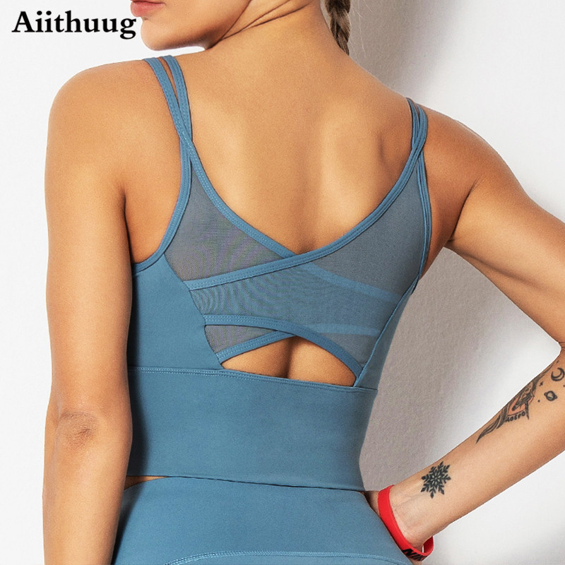 Aquatic Gym - Aiithuug โยคะฟิตเนสเสื้อวิ่งเสื้อกีฬา Bras ออกกำลังกาย Crop Top