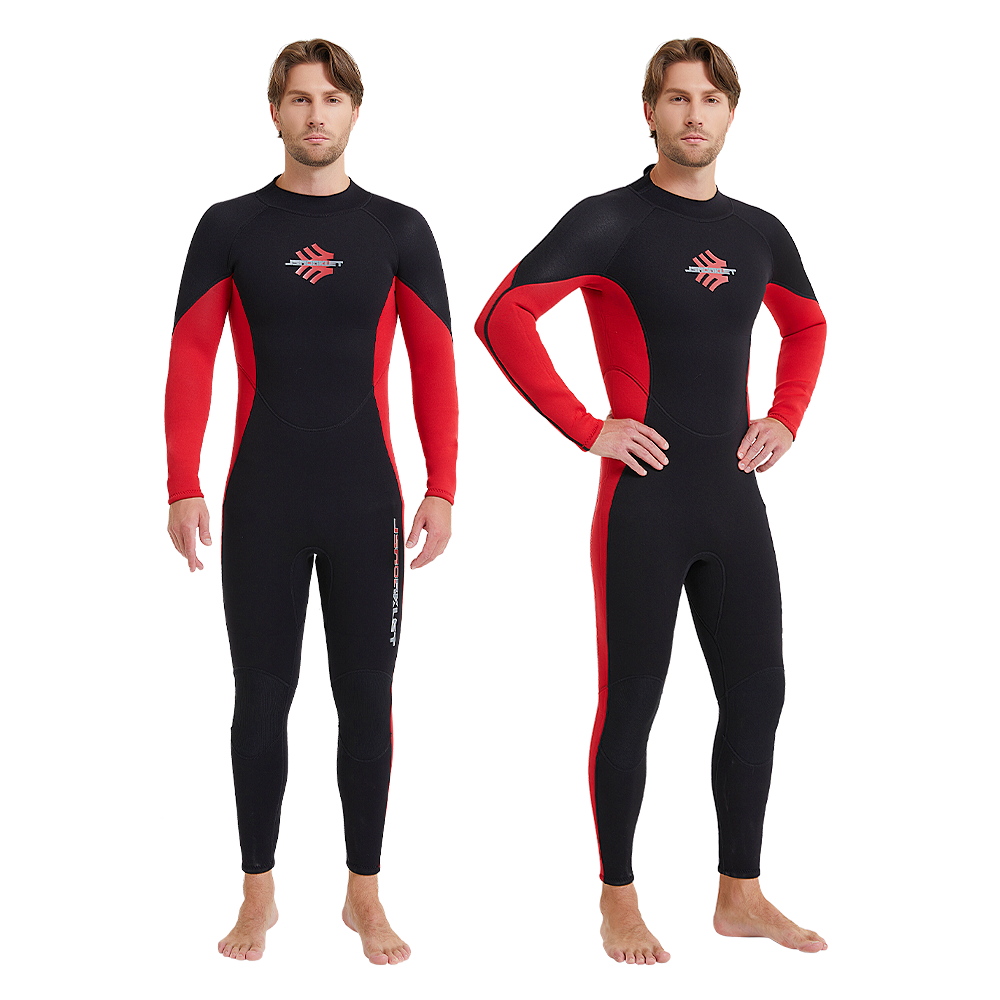 Wetsuit 3Mm Neoprene - ผู้ชาย 3mm Neoprene ชุดดําน้ําดูปะการัง WARM Anti-แมงกะพรุนเย็น