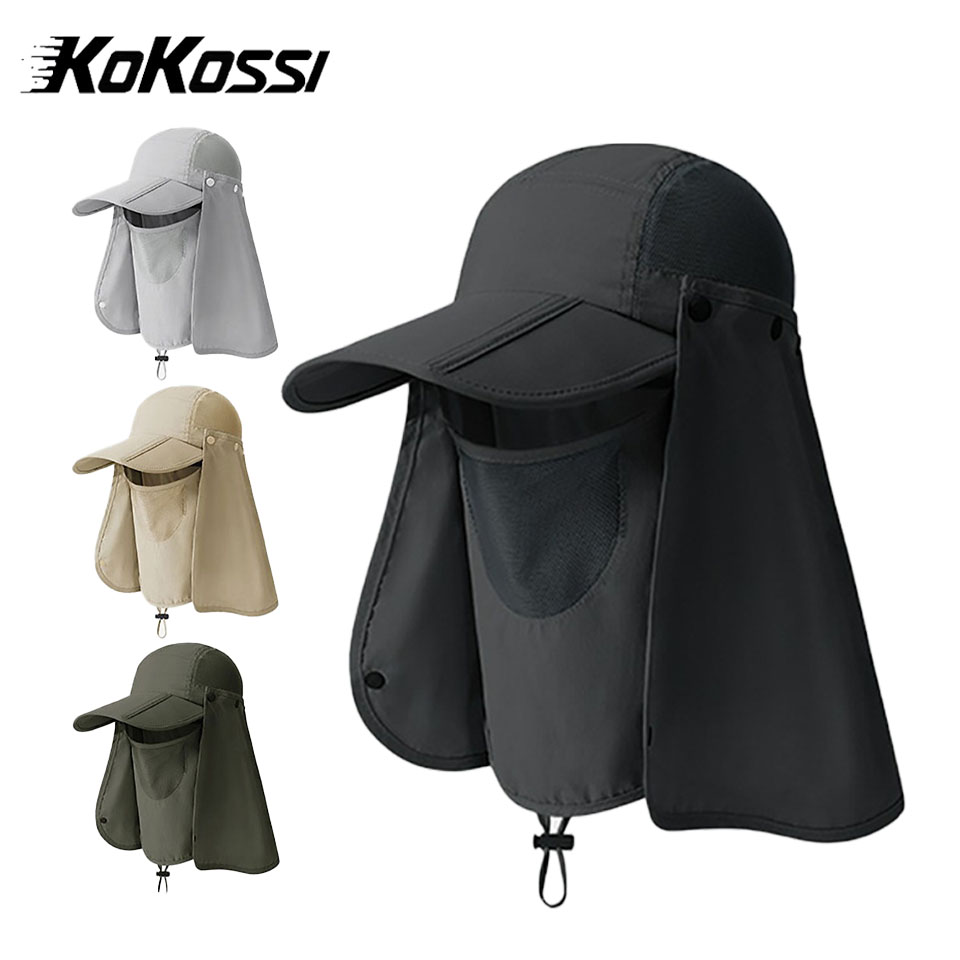 Aquatic Sports Hat - KoKossi Face-protecting หมวกกีฬากลางแจ้งปีนเขาขี่จักรยาน Breathable Facemask กันน้ําที่ถอดออกได้
