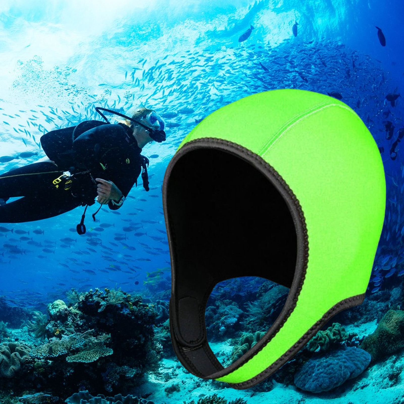 Scuba Dive Hood หมวกว่ายน้ํา 3 - Wetsuit 3Mm Neoprene บทวิจารณ์และราคา