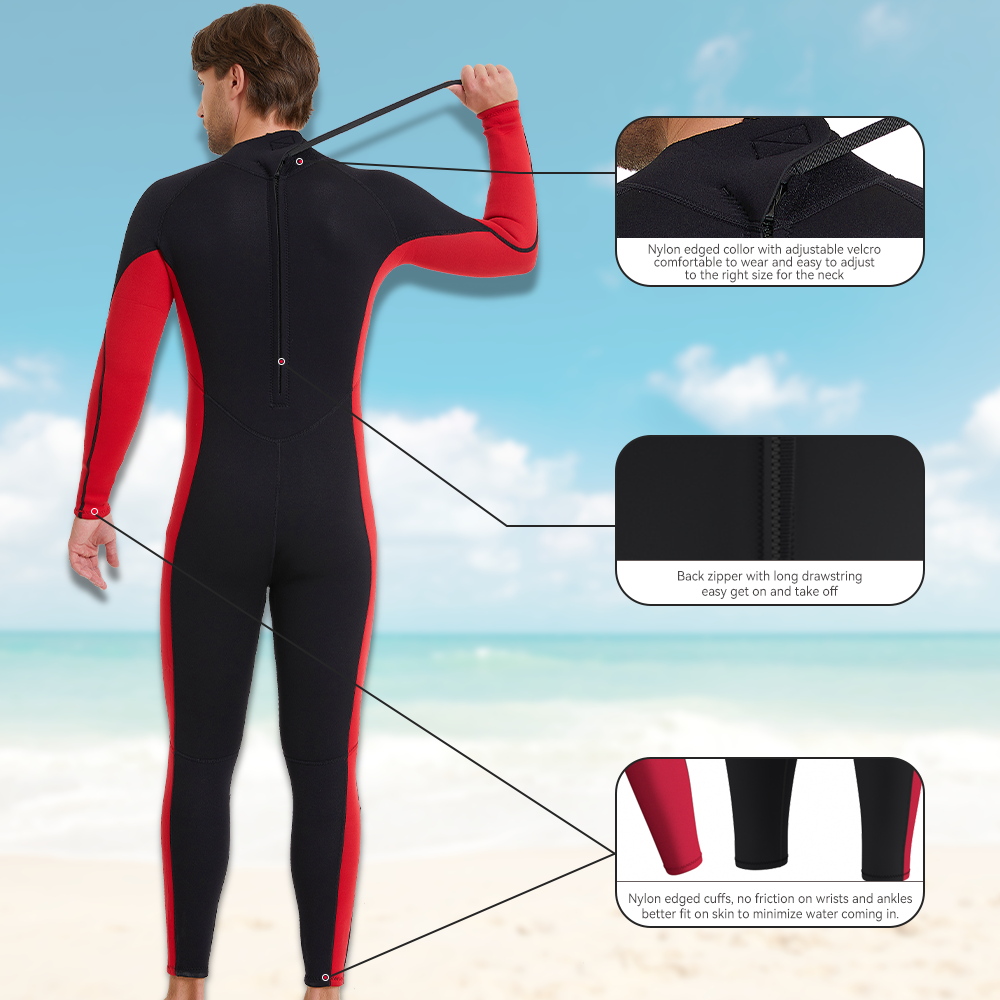 ผู้ชาย 3mm Neoprene ชุดดําน้ํา - Wetsuit 3Mm Neoprene บทวิจารณ์และราคา