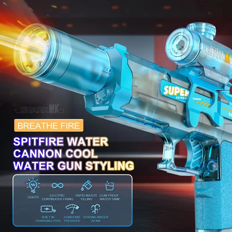 ปืนฉีดน้ำไฟ LED ของเล่นเด็ก ปื - Aquatic Sports บทวิจารณ์และราคา