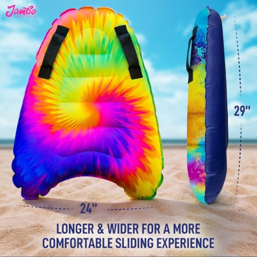 บอร์ดโต้คลื่นแบบเป่าลม 4 ชิ้นพ - Bodyboard Boogie Board บทวิจารณ์และราคา